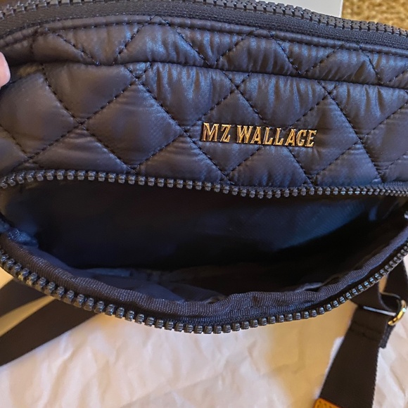 MZ WALLACE SMALL METRO CAMERA BAG CROSSBODY / SHOULDER DAWN BLUE NYLON - Picture 5 of 14